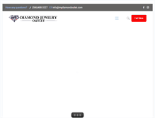 Tablet Screenshot of mydiamondoutlet.com